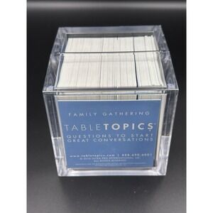 Family Gathering TABLE TOPICS Game/Activity- Questions for Great Conversations!